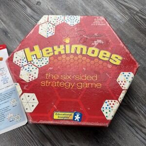 Heximoes Educational Insights Board Game Complete Matching Color Number of Dots